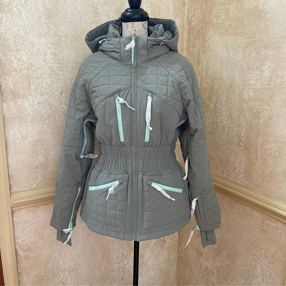 Free People Movement All Prepped Ski Snow Quilted Puffer Jacket Insulated Sz M - Picture 4 of 16